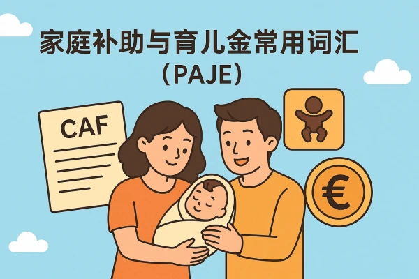 法国家庭补助与育儿金常用词汇(PAJE) 缩略图