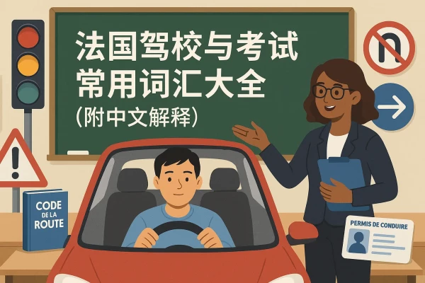 法国驾校与考试常用词汇大全(附中文解释) 缩略图
