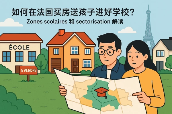 如何在法国买房送孩子进好学校?Zones scolaires 和 sectorisation 解读 缩略图