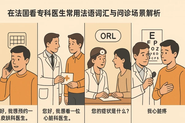 在法国看专科医生常用法语词汇与问诊场景解析 缩略图