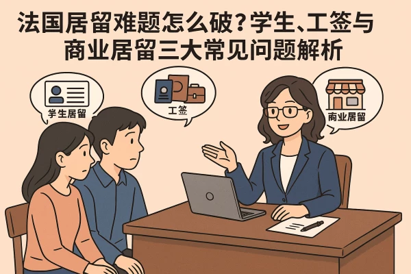 法国居留难题怎么破?学生、工签与商业居留三大常见问题解析的缩略图