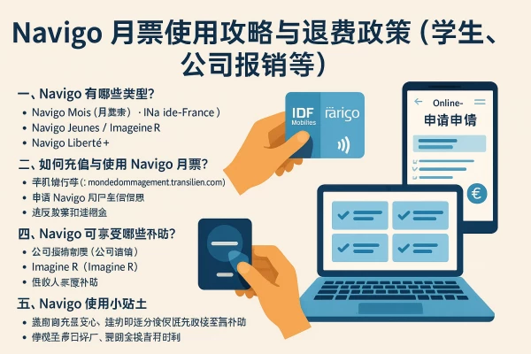 Navigo 月票使用攻略与退费政策(学生、公司报销等) 缩略图