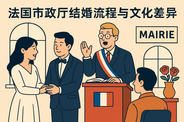 法国市政厅结婚流程与文化差异:与中国婚礼有何不同?的缩略图