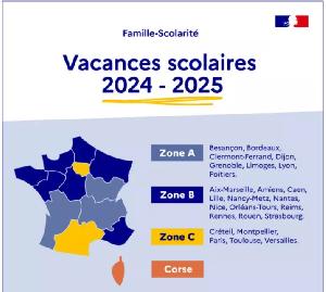2024-2025年学校假期日历:A、B和C区的缩略图